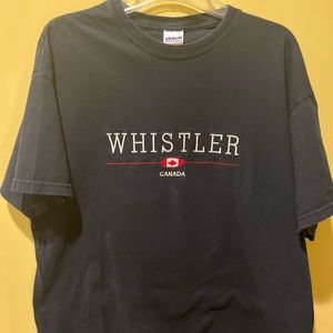 Gildan Men’s T Shirt, Whistler Canada, Navy, XL